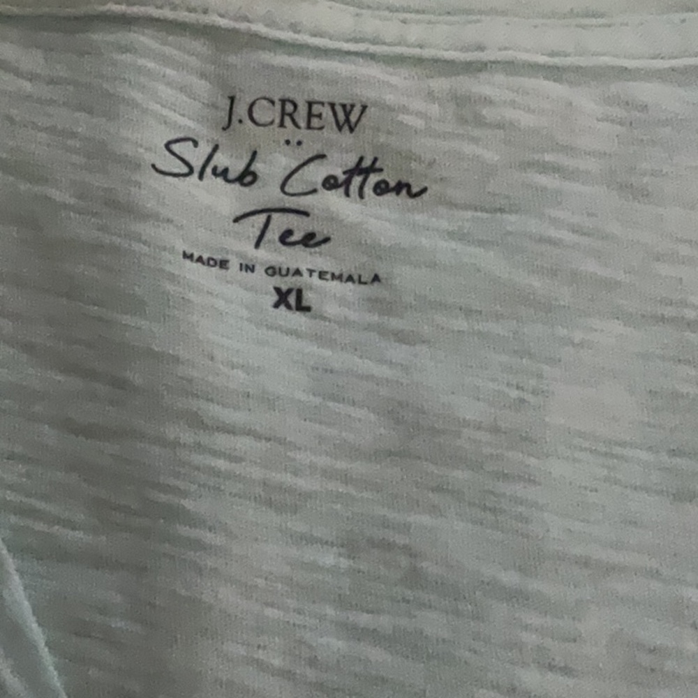 J CREW light blue xl slub cotton tee